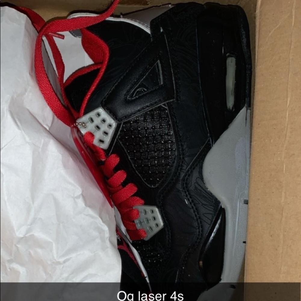 Jordan 4 black laser sz 7.5